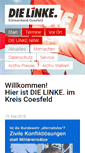 Mobile Screenshot of die-linke-kreiscoesfeld.de