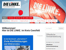 Tablet Screenshot of die-linke-kreiscoesfeld.de